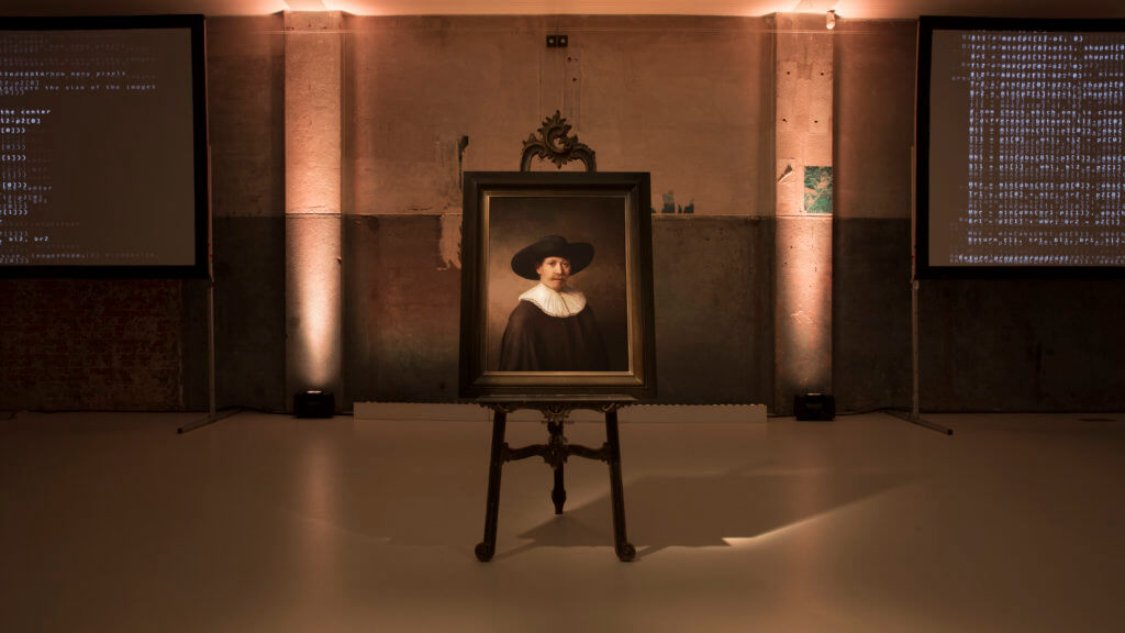 Replica of Rembrandt painting created using AI