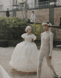 Image of models behind the scenes Diors ‘Les Fantômes du Cinéma’