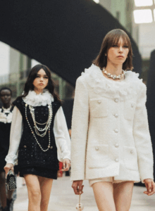 Image of models walking Chanel runway